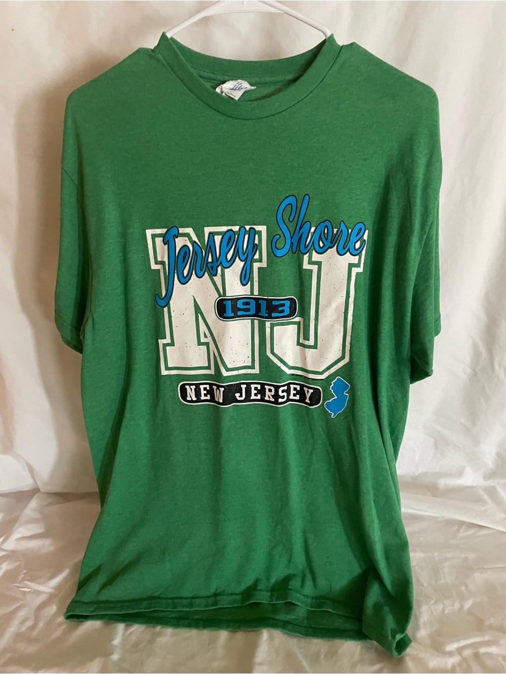 Green Jersey Shore New Jersey Graphic Short Sleeve Tee